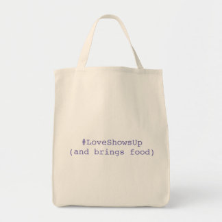 LoveShowsUp Grocery Tote Bag