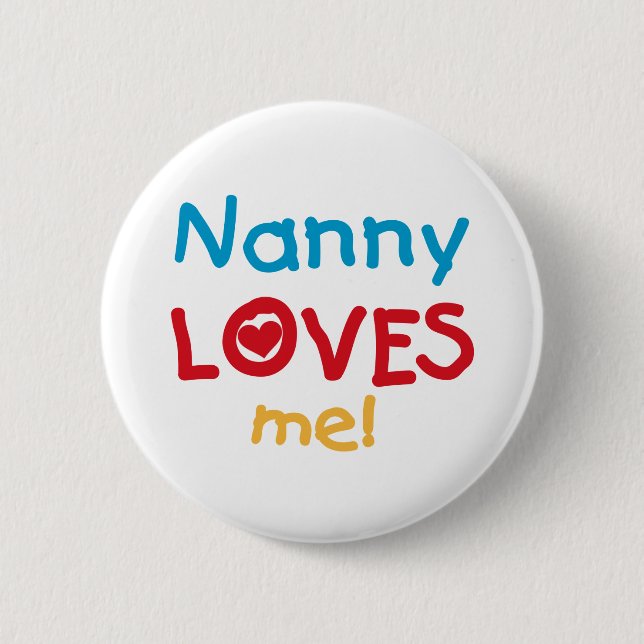 LOVESMEnanny 2 Inch Round Button (Front)
