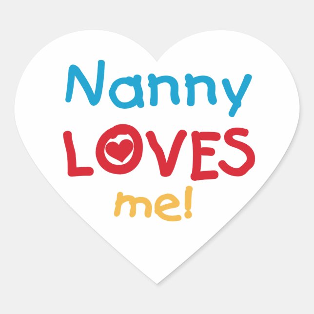 LOVESMEnanny Heart Sticker (Front)