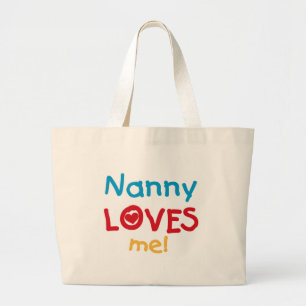 LOVESMEnanny Large Tote Bag