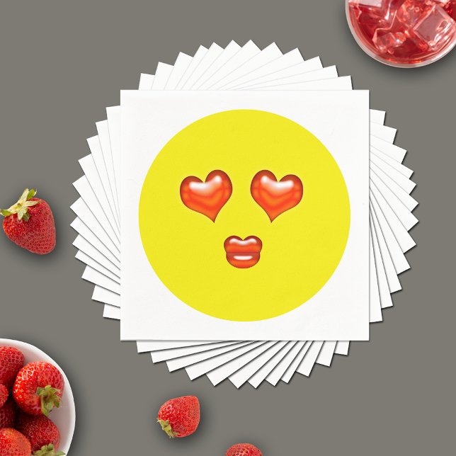 Lovestruck  Emoji Napkin (Creator Uploaded)
