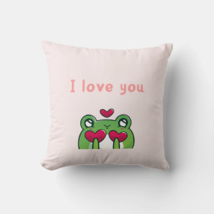 Lovey Dovey Frog Pillow - Cute Couple Pillow