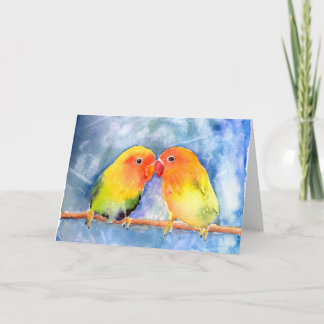 Lovey Dovey Lovebirds Notecards