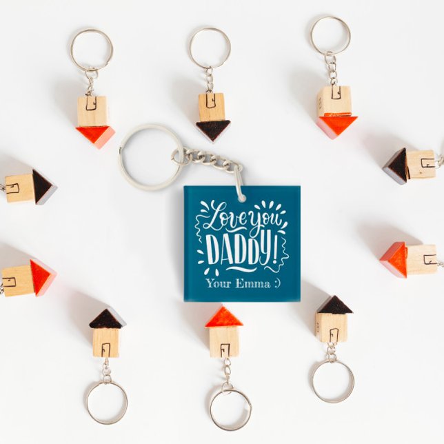 Loveyou Daddy customized Acrylic Keychain (Creator Uploaded)