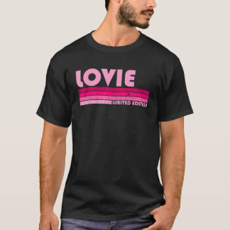 LOVIE Name Personalized Retro Vintage 80s 90s Birt T-Shirt