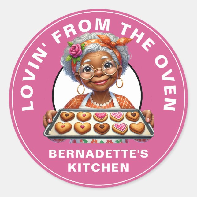 Lovin' From the Oven Classic Round Sticker (Front)