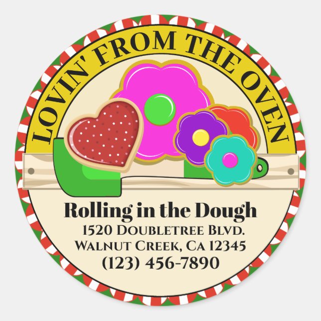 Lovin' From the Oven Food Sticker (Front)