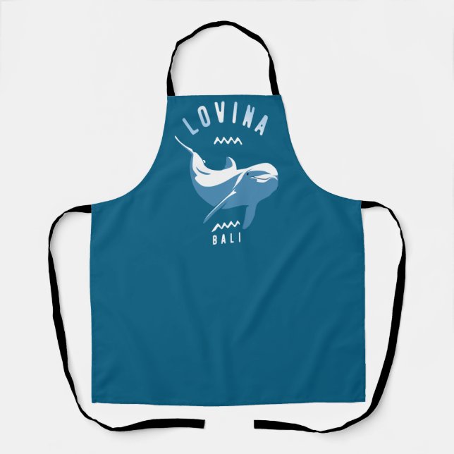 Lovina Bali - Swimming With Dolphins Apron (Front)