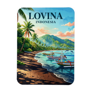 Lovina Beach Indonesia Magnet