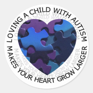 Loving a child with autism sticker