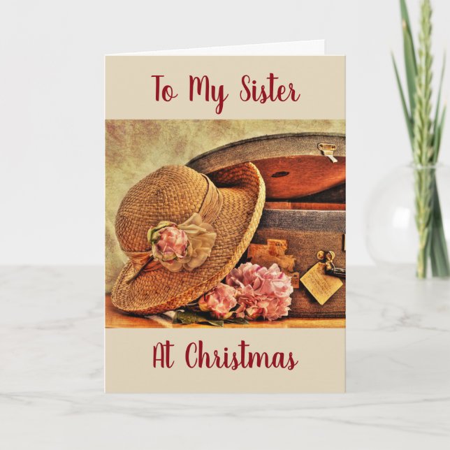 **LOVING AND VERY SPECIAL SISTER** AT CHRISTMAS HOLIDAY CARD (Front)