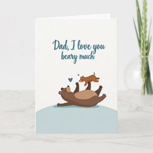 Loving Bear Family Scene Card