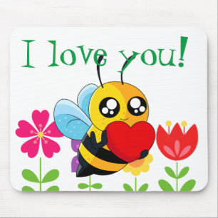 Loving Bee Mouse Pad