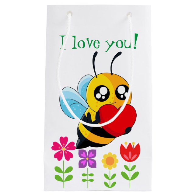Loving Bee Small Gift Bag (Front)