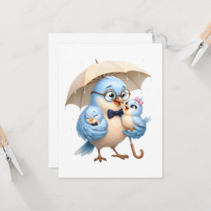 Loving Blue Bird Father Greeting Card