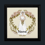 Loving Bride wedding   gift box<br><div class="desc">Loving Bride wedding gift box, Wedding apparel, Wedding t-shirts, Wedding gifts by ArtMuvz Illustration. Matching Customizable Wedding bridal shower, reception, rehearsal dinner apparel. Celebrate your love in style with our wedding designs, Perfect for the bride, groom, wedding party, and guests. You can personalize with your names or wedding date. Great...</div>