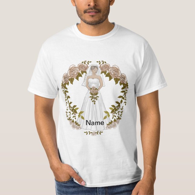 Loving Bride wedding T-Shirt (Front)