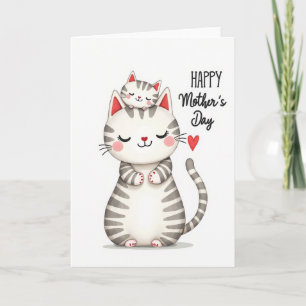 Loving Cats Mothers Day Card