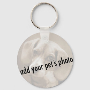 Loving Circle Pet Picture Keychain