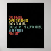 Loving Coffee Drinking Book Reading Social Justice