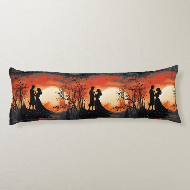 Loving Couple  Body Pillow (Back)