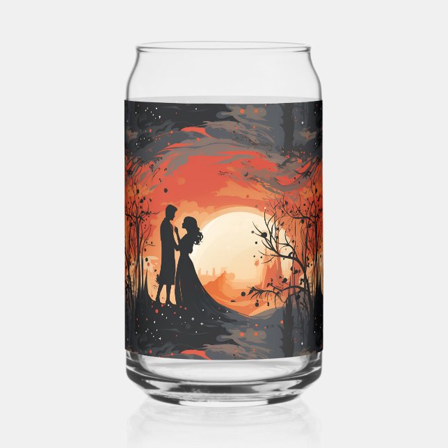 Loving Couple  Can Glass (Front)