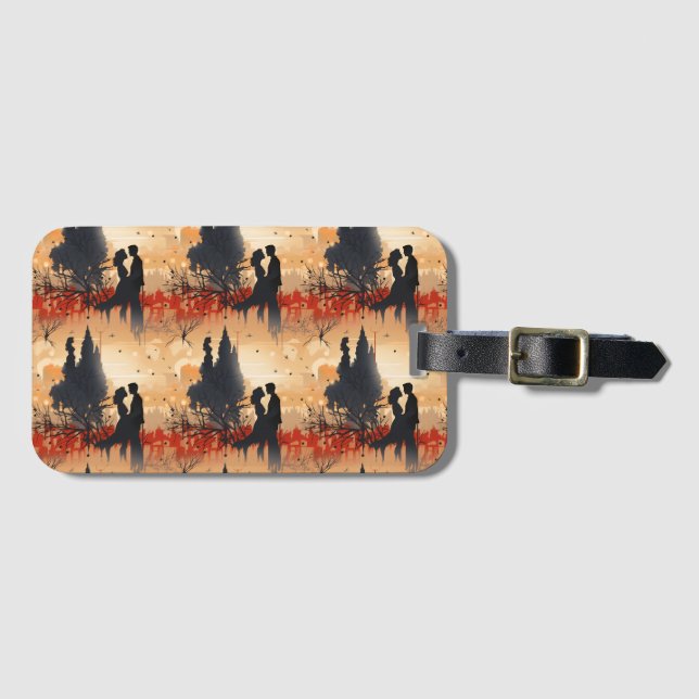 Loving Couple  Luggage Tag (Front Horizontal)