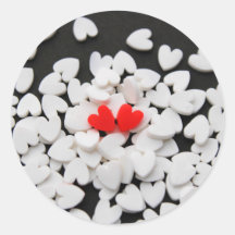Loving couple of hearts