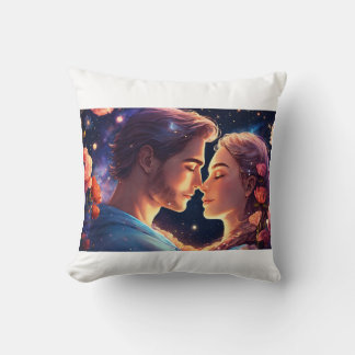 Loving Couple Printing Pillow. Throw Pillow