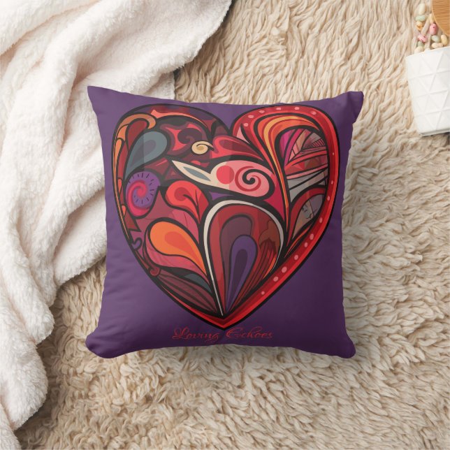 Loving Echoes Throw Pillow (Blanket)