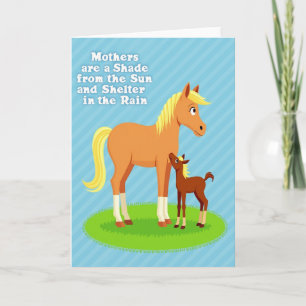 Loving Equine Mothers Day Card