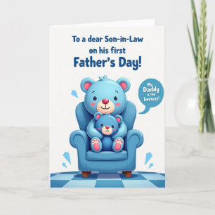 Loving Fathers Day Bears Card
