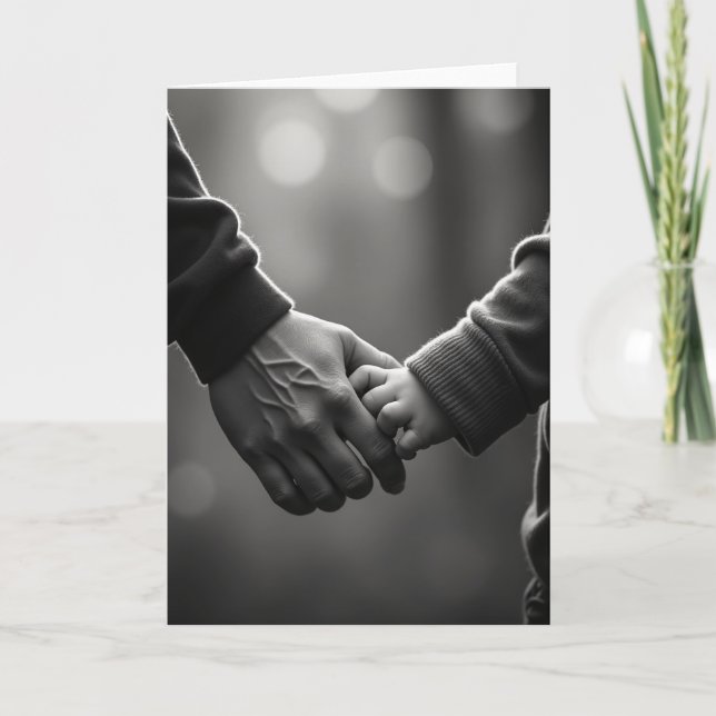 Loving Fathers Day Hand Card (Front)