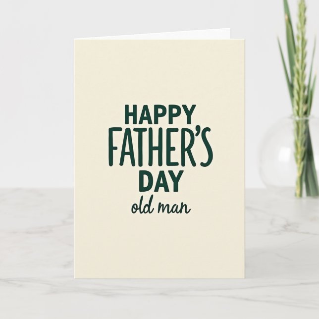 Loving Fathers Day Message Card (Front)