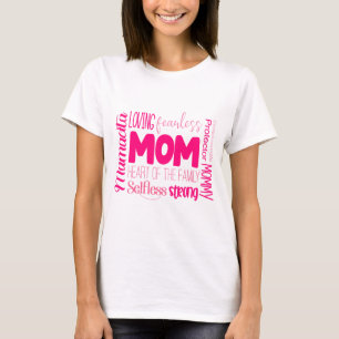 Loving Fearless Mom Heart of the Family T-Shirt