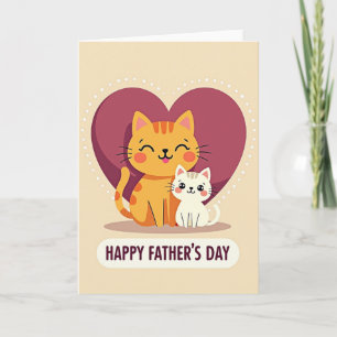 Loving Feline Fathers Day Card