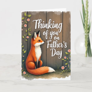 Loving Fox Fathers Day Art Card