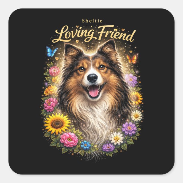 Loving Friend Square Sticker (Front)