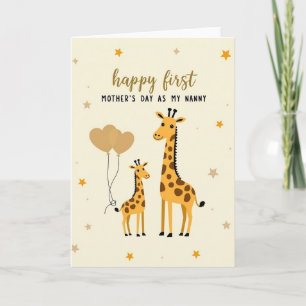 Loving Giraffe Mothers Day Card