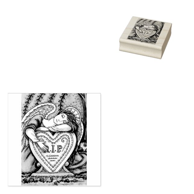 LOVING GUARDIAN ANGEL CEMETERY, GRAVE RUBBER STAMP (Stamped)