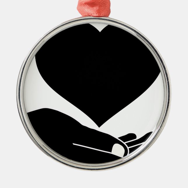Loving Hand Metal Ornament (Front)