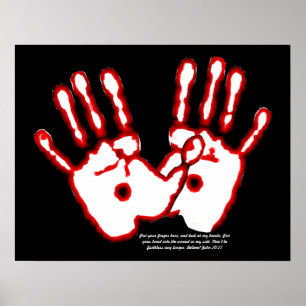 Loving Hands - John 20:27 Poster