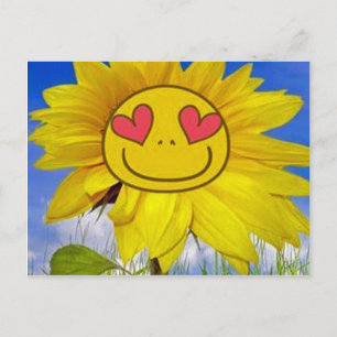 Loving,happy,sunflower,colourful,flower,animated Postcard