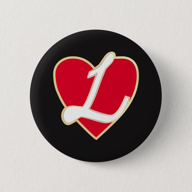 Loving heart 2 inch round button (Front)