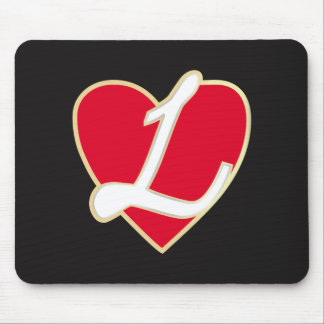 Loving heart mouse pad