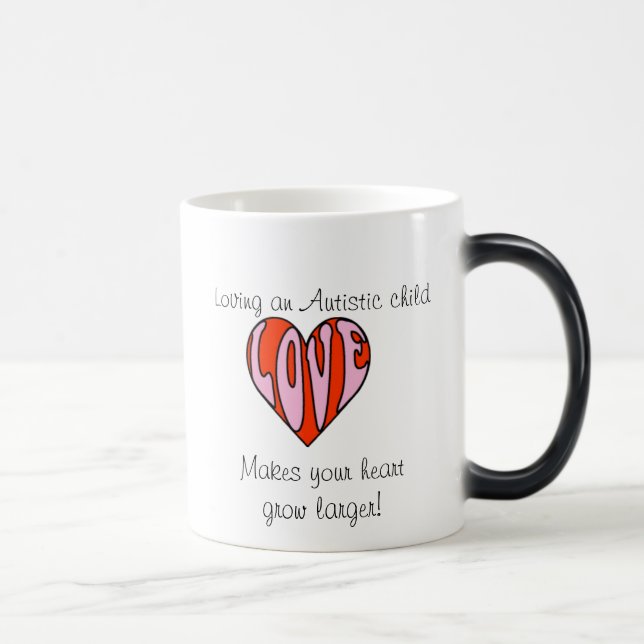 Loving Heart (Right Hander/Colour Changing Mug) Magic Mug (Right)