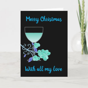 **LOVING** HOLIDAY TOAST TO THE ONE I LOVE CARD