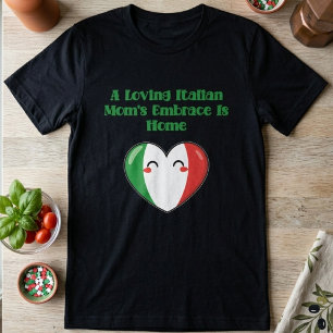 Loving Italian Mom Embrace Is Home Design T-Shirt