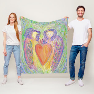 Loving Kind Guardian Angels Cozy Fleece Blanket