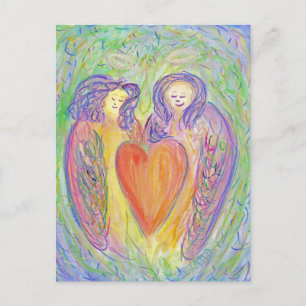 Loving Kindness Guardian Angels Art Postcard